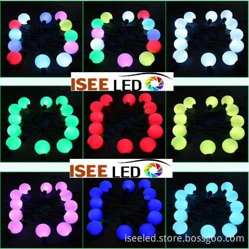 Waterproof hanging 50mm dmx led ball string